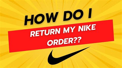 how to return a nike order.